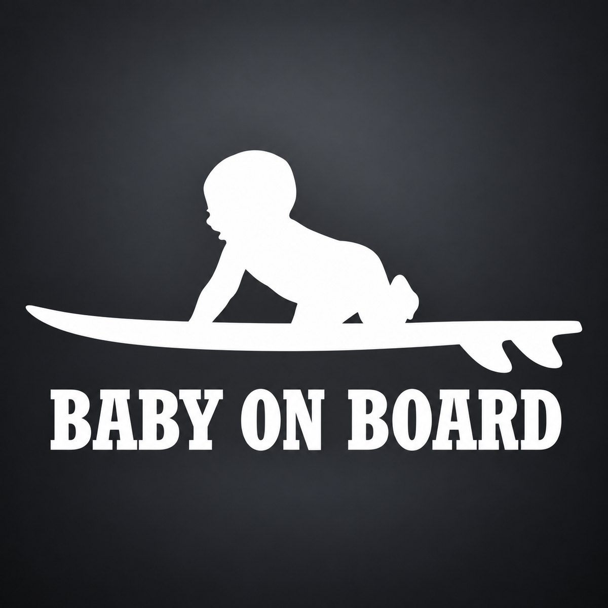 Baby on Board surfboard vinyl sticker