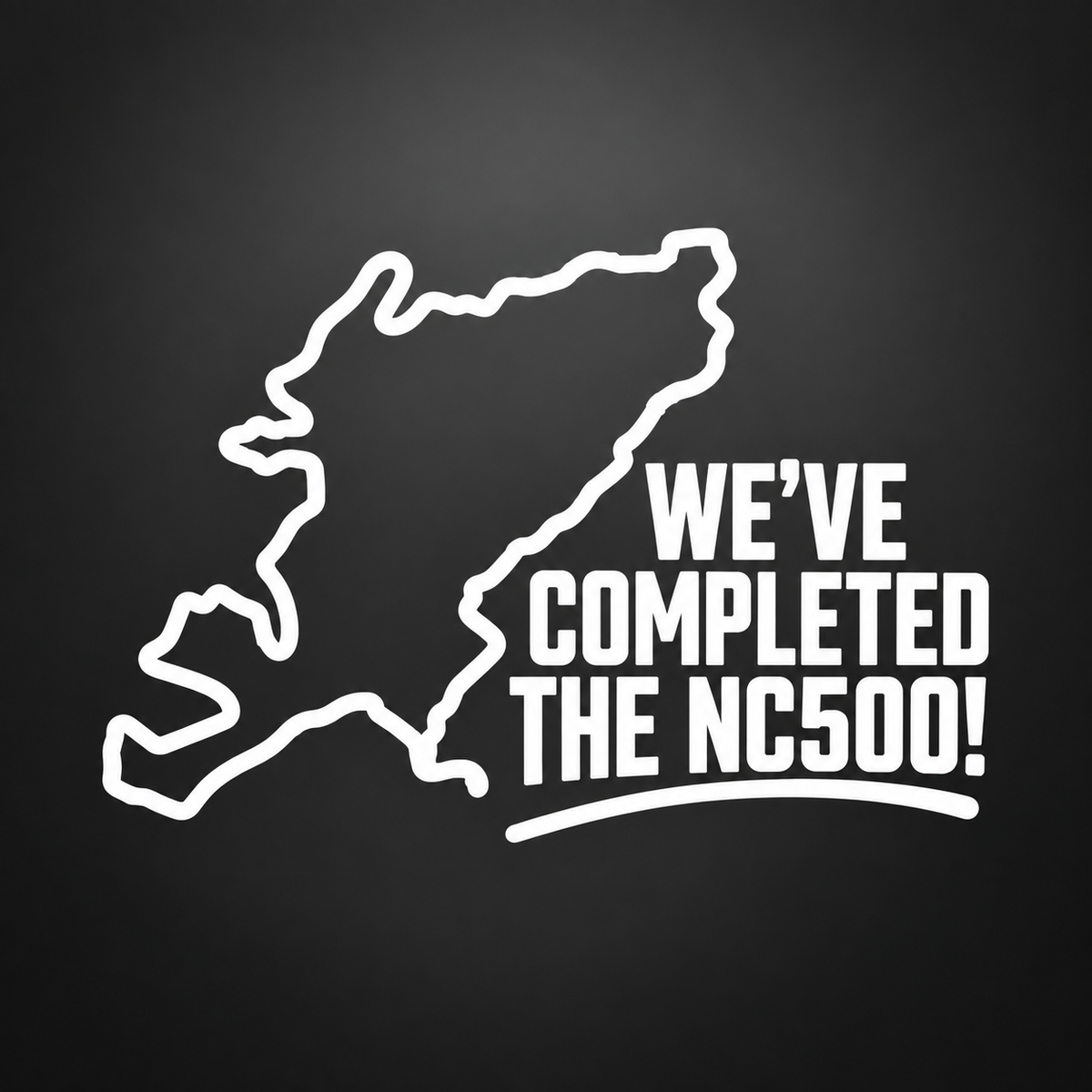 We’ve Completed the NC500 Vinyl Sticker