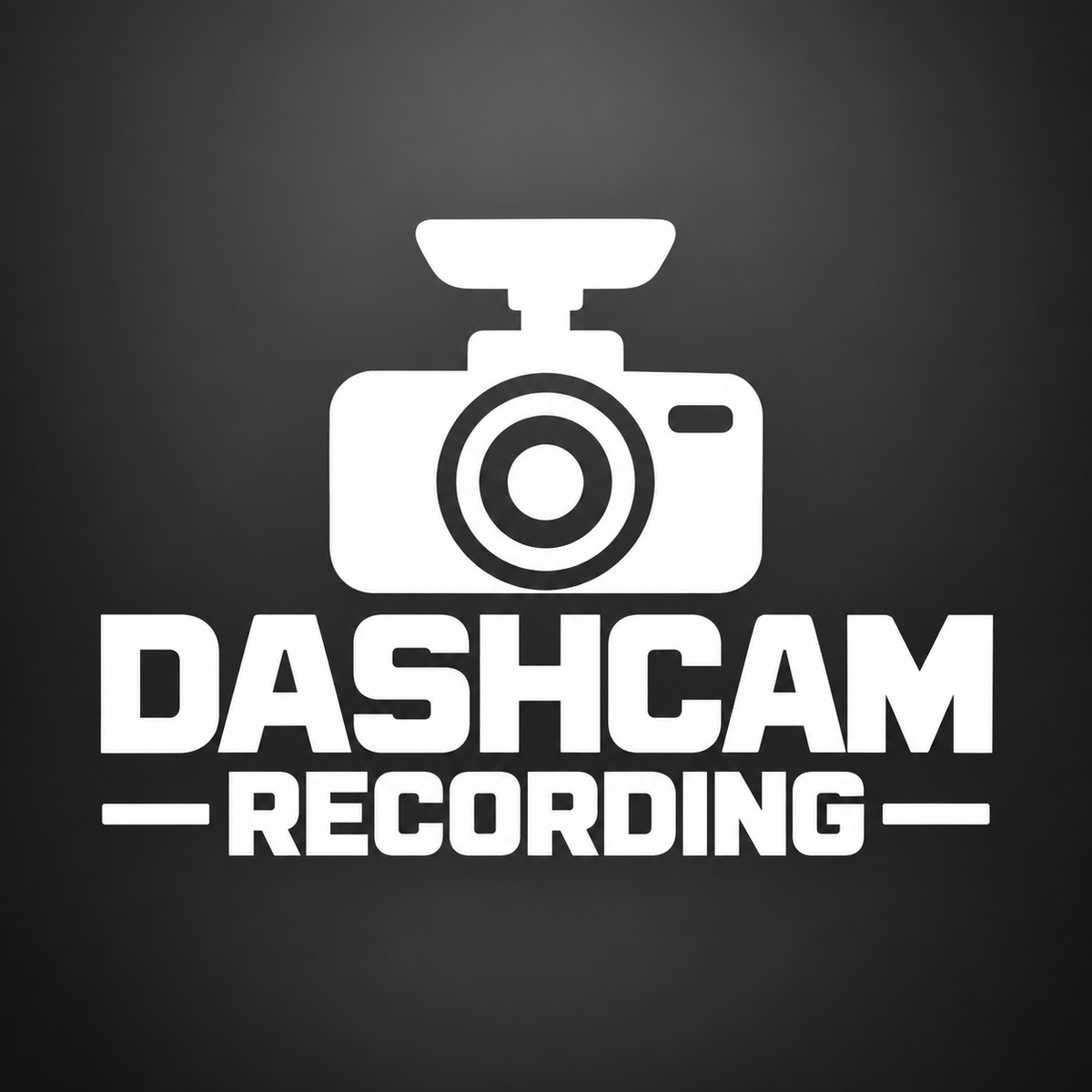 Dashcam Recording vinyl sticker