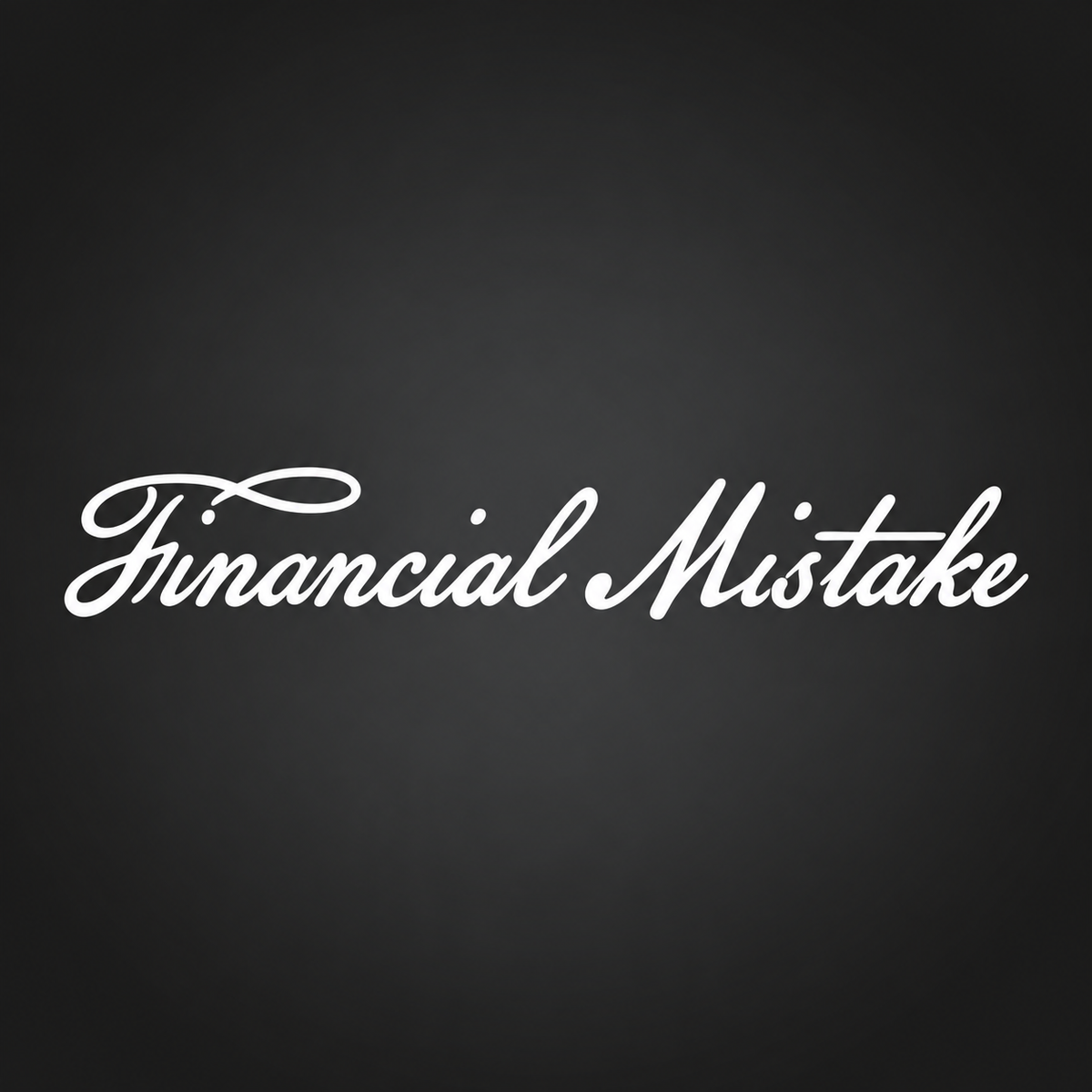 Financial Mistake funny vinyl sticker
