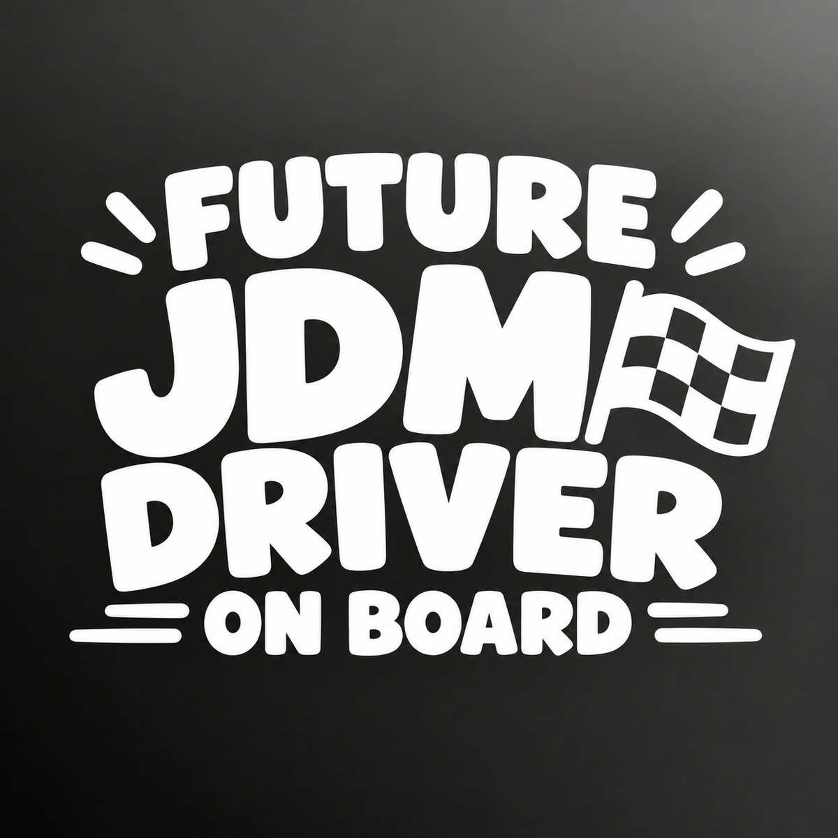 Future JDM Driver on Board vinyl sticker