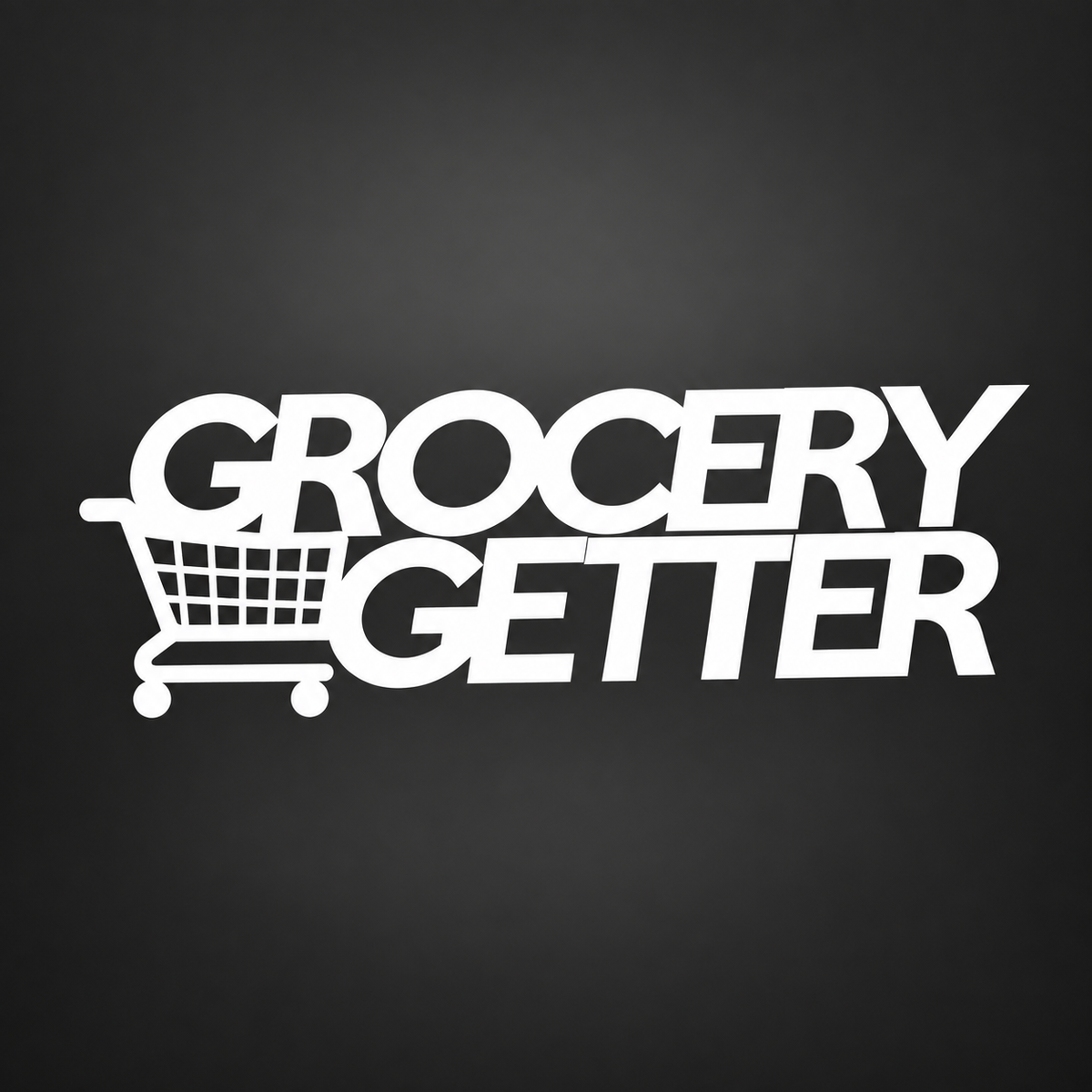 Grocery Getter funny vinyl sticker