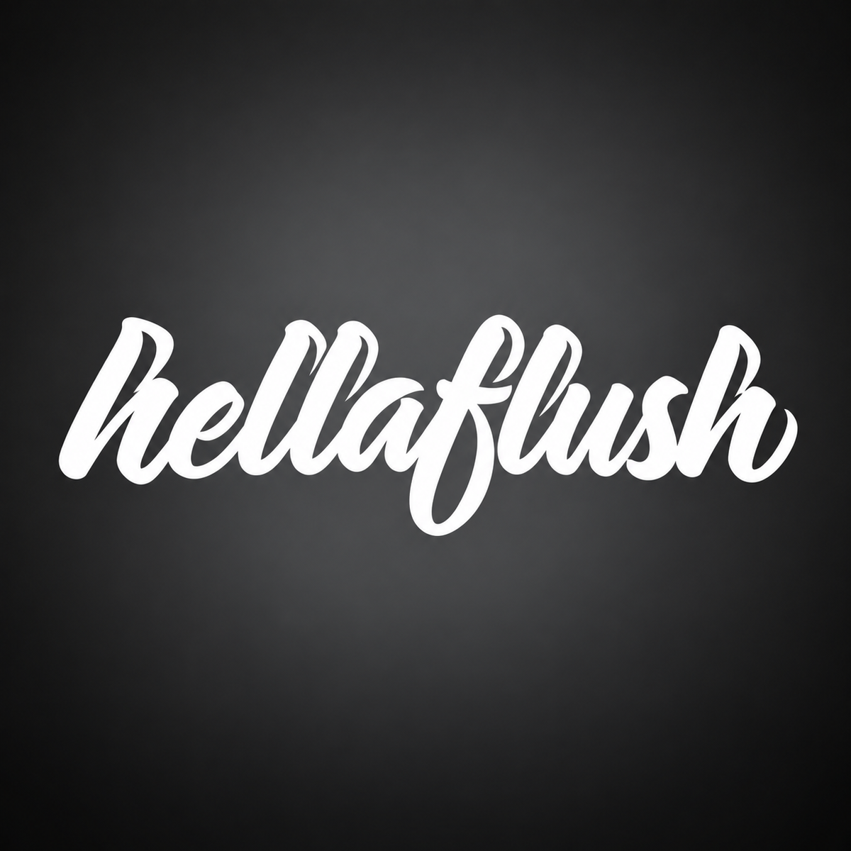 Hellaflush vinyl sticker
