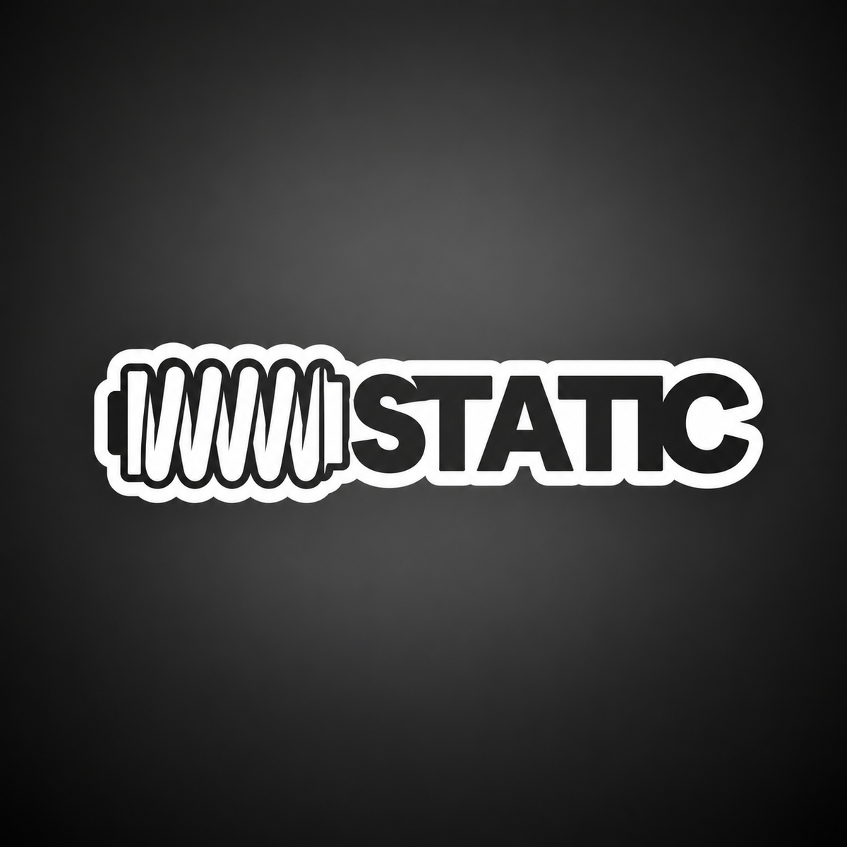 Static coilover JDM vinyl sticker
