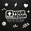 Upload your own design custom cut vinyl sticker